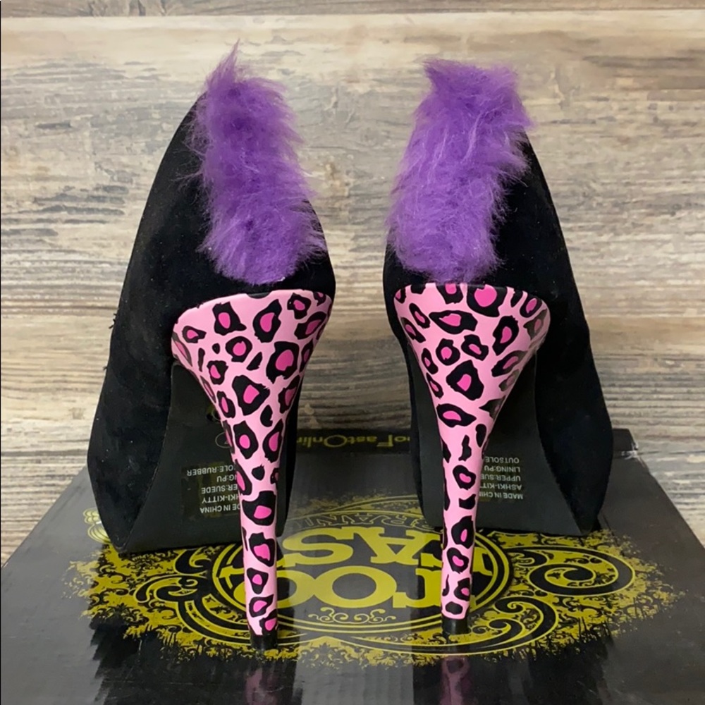 Too Fast Leopard Kitty Heel NIB - Picture 3 of 4